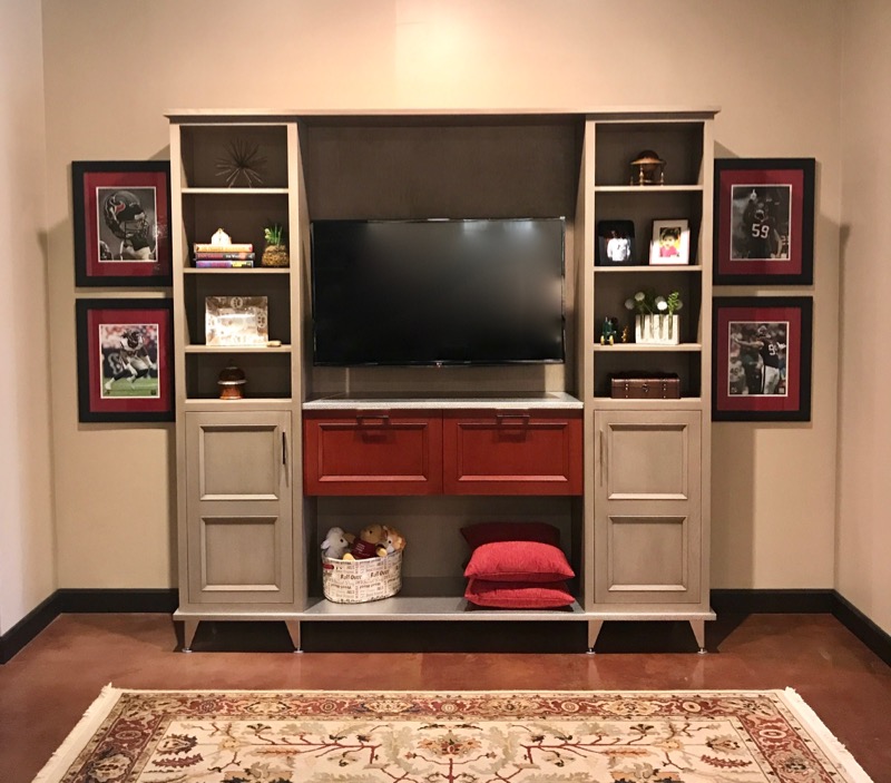 Brookhaven Entertainment Center in Cabinets and Designs Showroom